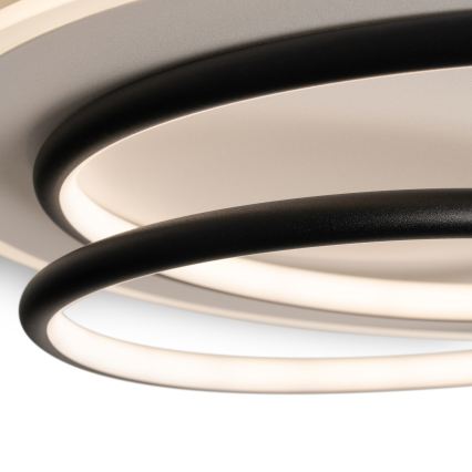 BRILAGI - LED aptumšojams griestu gaismeklis FLARE LED/70W/230V 3000-6000K pr. 50 cm balts/melns + tālvadības pults