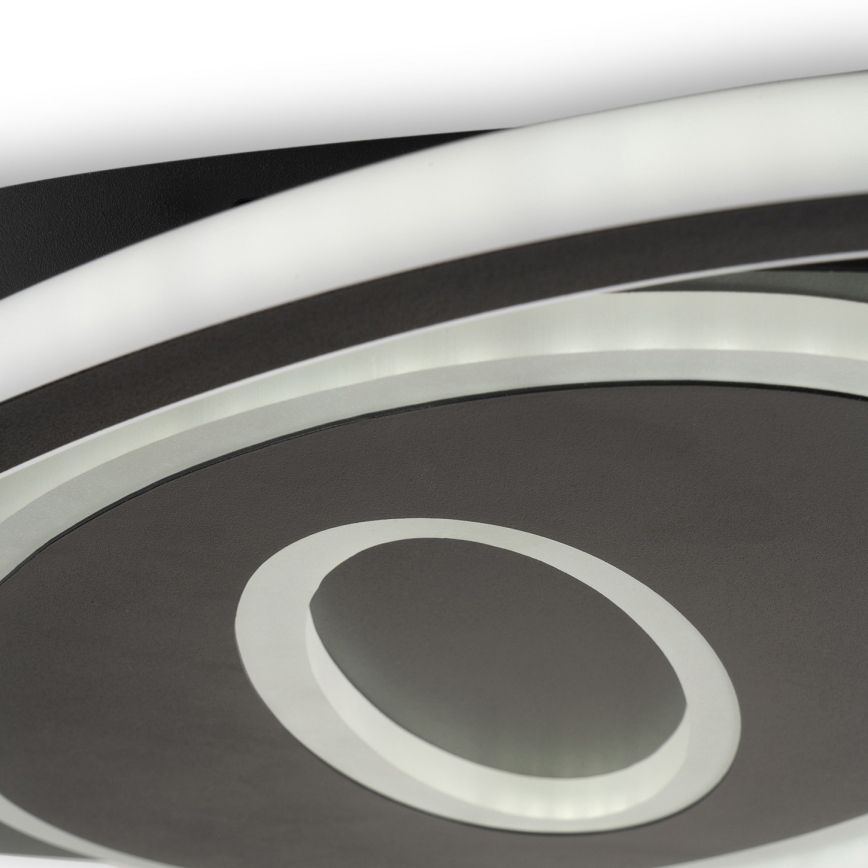 BRILAGI - Regulējams LED griestu gaismeklis IRIS LED/78W/230V 3000-6000K 37x49 cm melns + tālvadības pults