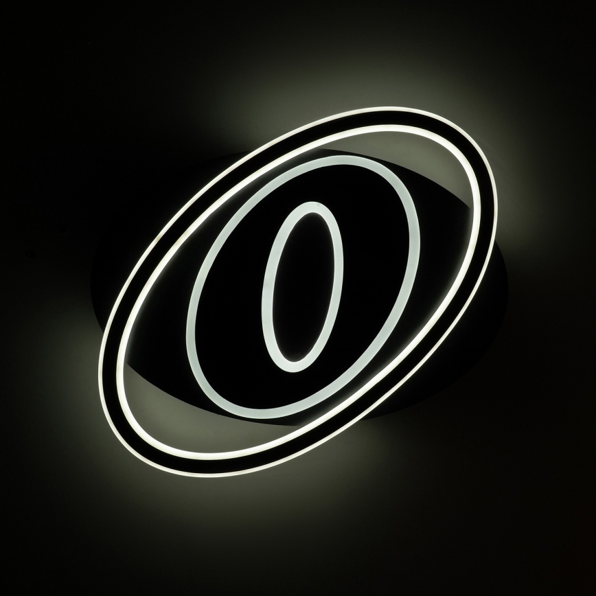 BRILAGI - Regulējams LED griestu gaismeklis IRIS LED/78W/230V 3000-6000K 37x49 cm melns + tālvadības pults