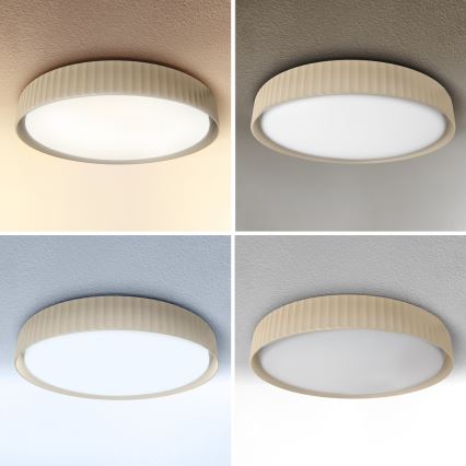 Brilagi - LUCIA LED griestu lampa ar regulējamu spilgtumu, 48 W, 230 V, 3000–6500 K, Ø 41 cm, bēša + tālvadības pulti