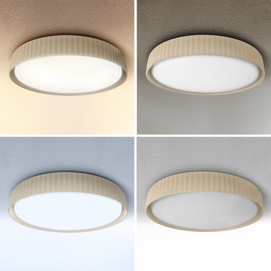 Brilagi - LUCIA LED griestu lampa ar regulējamu spilgtumu, 48 W, 230 V, 3000–6500 K, Ø 41 cm, bēša + tālvadības pulti