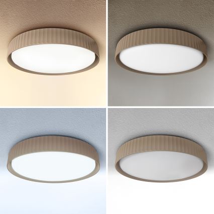 Brilagi - LUCIA LED griestu lampa ar regulējamu spilgtumu LED/48W/230V 3000-6500K Ø 41 cm brūna + tālvadība