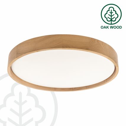 Brilagi - LED aptumšojama griestu lampa MANAROLA REMOTE LED/36W/230V 3000-6500K Ø 51 cm ozols + ar tālvadības pulti