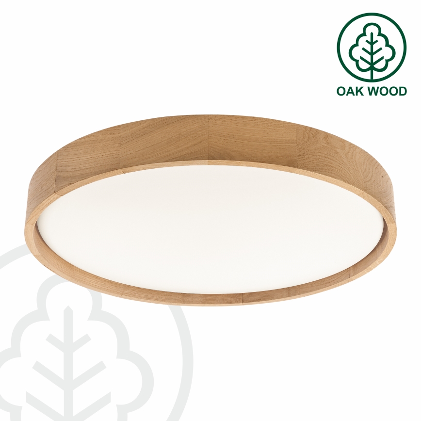 Brilagi - LED aptumšojama griestu lampa MANAROLA REMOTE LED/36W/230V 3000-6500K Ø 51 cm ozols + ar tālvadības pulti
