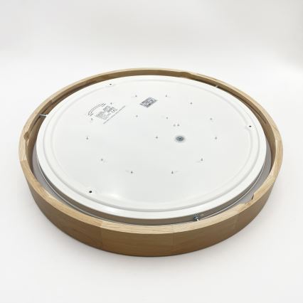 Brilagi - LED aptumšojama griestu lampa MANAROLA REMOTE LED/36W/230V 3000-6500K Ø 51 cm ozols + ar tālvadības pulti