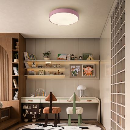 Brilagi - LED regulējams griestu gaismeklis POOL LED/36W/230V 3000-6000K pr. 30 cm rozā + tālvadības pults