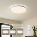 Brilagi - LED dimmējams griestu gaismeklis RIVO LED/72W/230V 3000-6000K balta, Ø 50 cm + tālvadības pults