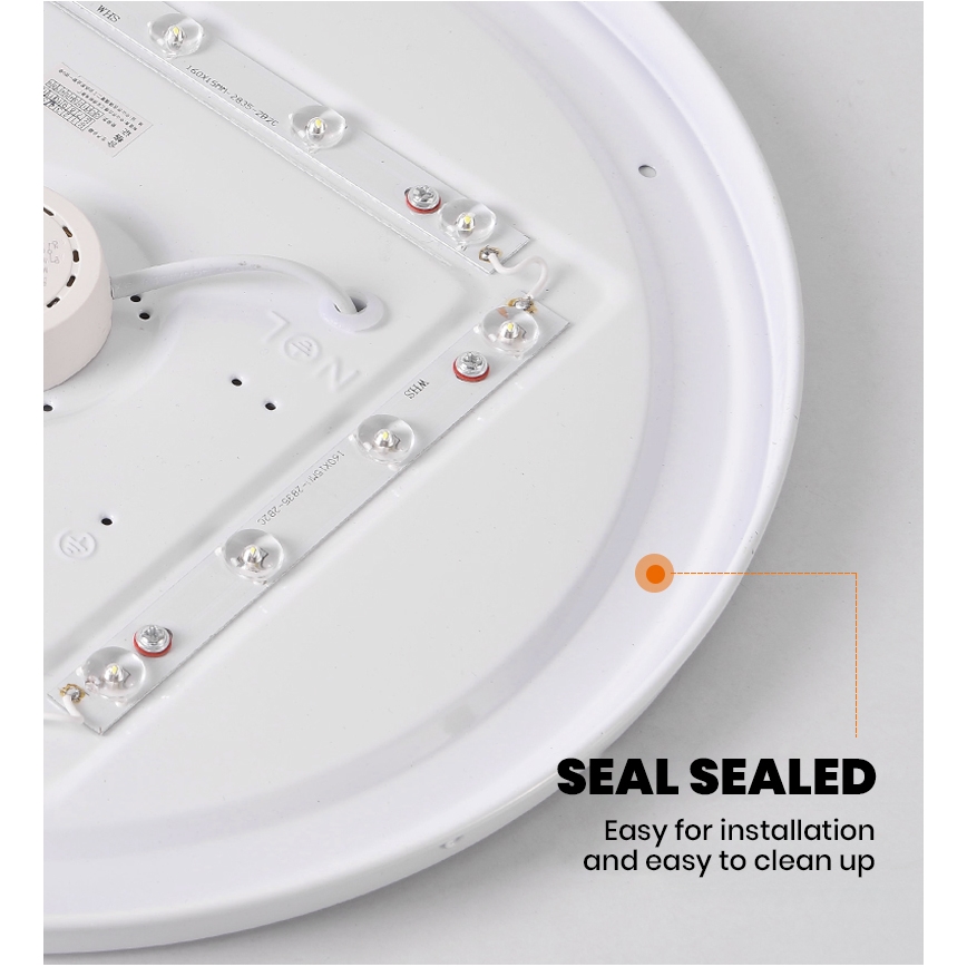 Brilagi - dimējams LED griestu gaismeklis SMART LED/36W/230V Ø 48 cm 3000-6000K Wi-Fi Tuya Beacon + tālvadības pults