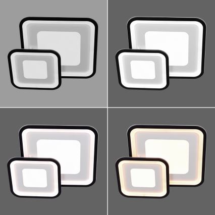 Brilagi - LED dimmējams griestu gaismeklis TANDORA LED/49W/230V 50x50 cm 3000-6000K + ar tālvadības pulti