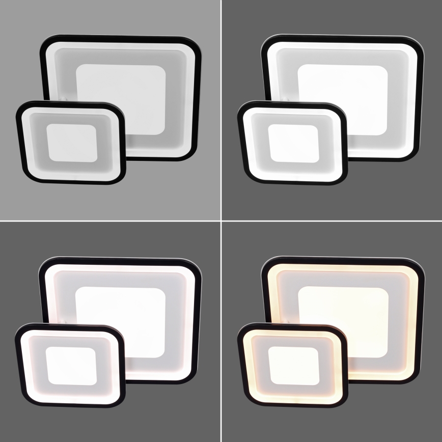 Brilagi - LED dimmējams griestu gaismeklis TANDORA LED/49W/230V 50x50 cm 3000-6000K + ar tālvadības pulti