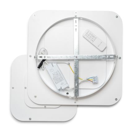 Brilagi - LED dimmējams griestu gaismeklis TANDORA LED/49W/230V 50x50 cm 3000-6000K + ar tālvadības pulti