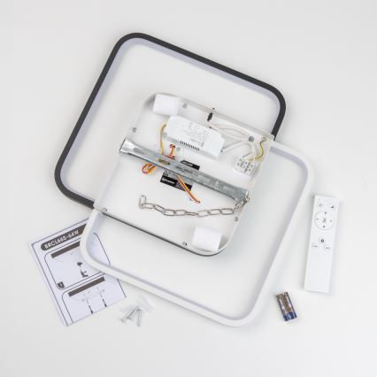 Brilagi - LED aptumšojams griestu gaismeklis VELO XL LED/98W/230V 3000-6500K 61x61 cm + tālvadības pults