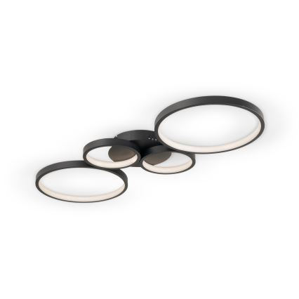 Brilagi - regulējams LED griestu gaismeklis RINGO LED/34W/230V 3000-6000K 28x78 cm melns + tālvadība