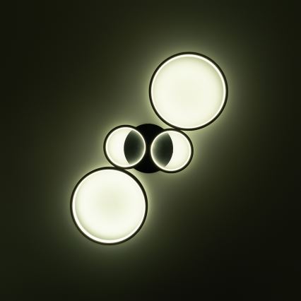 Brilagi - regulējams LED griestu gaismeklis RINGO LED/34W/230V 3000-6000K 28x78 cm melns + tālvadība