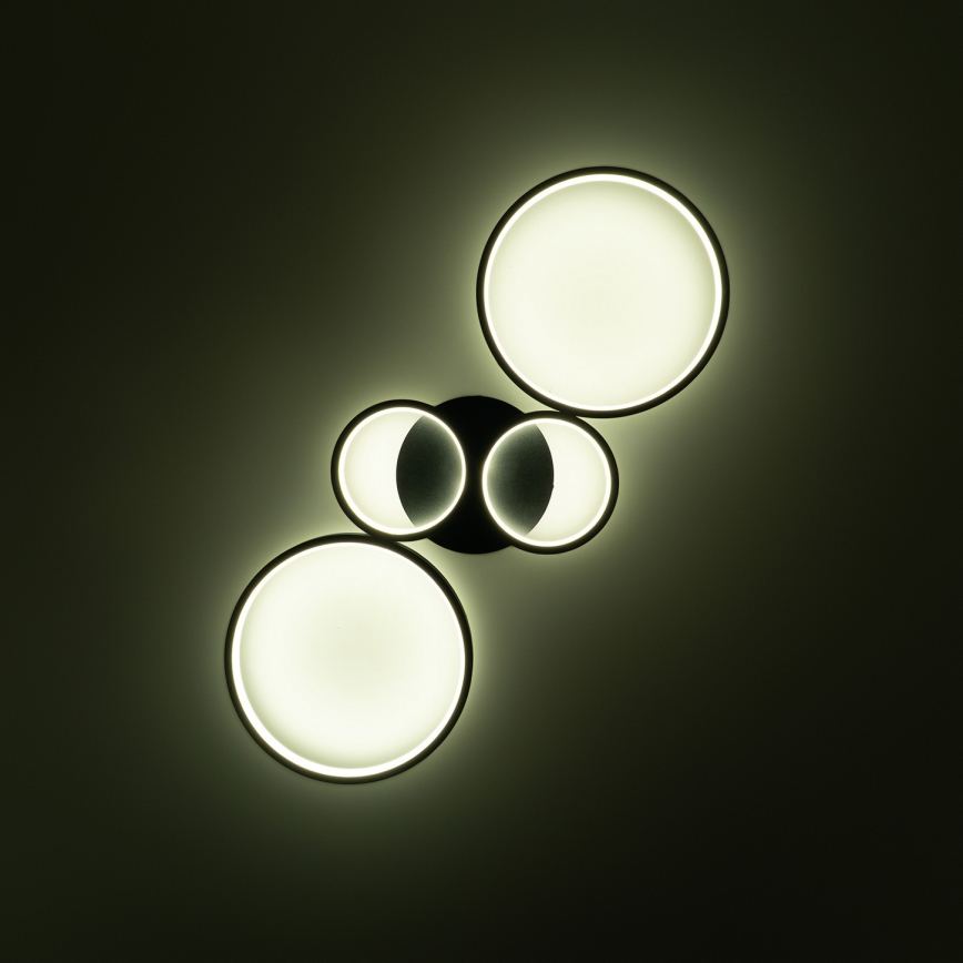 Brilagi - regulējams LED griestu gaismeklis RINGO LED/34W/230V 3000-6000K 28x78 cm melns + tālvadība
