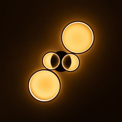 Brilagi - regulējams LED griestu gaismeklis RINGO LED/34W/230V 3000-6000K 28x78 cm melns + tālvadība