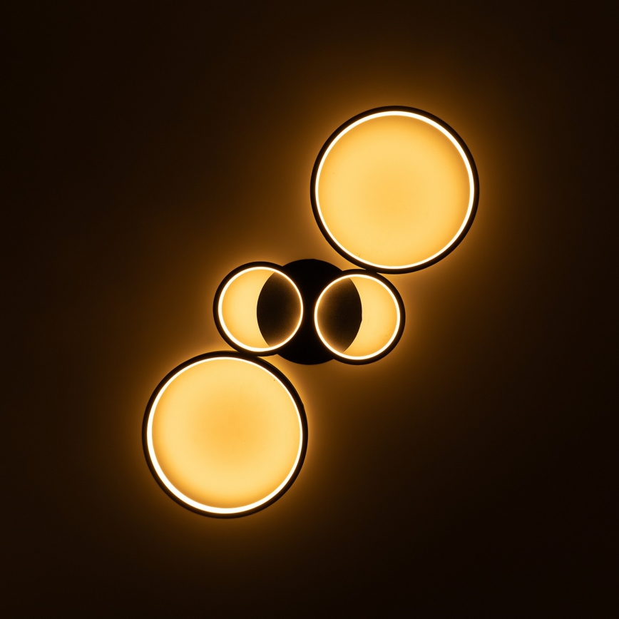 Brilagi - regulējams LED griestu gaismeklis RINGO LED/34W/230V 3000-6000K 28x78 cm melns + tālvadība