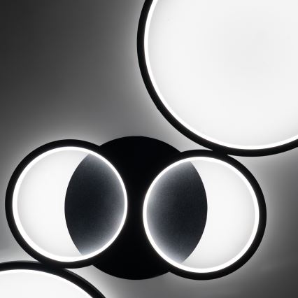 Brilagi - regulējams LED griestu gaismeklis RINGO LED/34W/230V 3000-6000K 28x78 cm melns + tālvadība