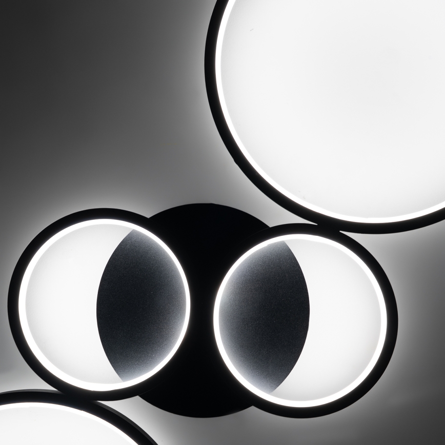 Brilagi - regulējams LED griestu gaismeklis RINGO LED/34W/230V 3000-6000K 28x78 cm melns + tālvadība