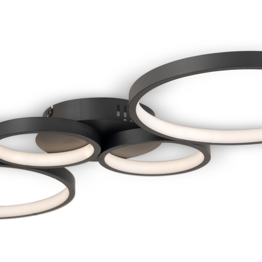 Brilagi - regulējams LED griestu gaismeklis RINGO LED/34W/230V 3000-6000K 28x78 cm melns + tālvadība
