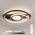 BRILAGI - LED dimmējams griestu lukturis TWIRL LED/38W/230V 3000-6000K melns + tālvadības pults