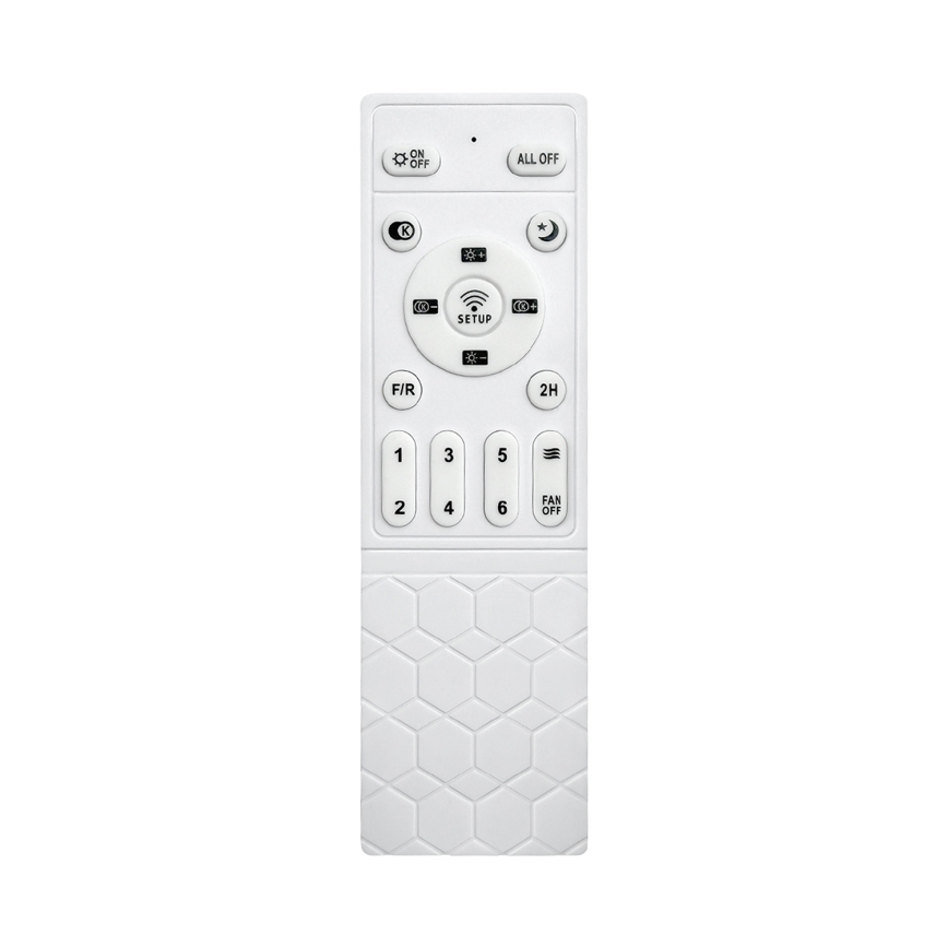 Brilagi - regulējams LED griestu ventilators LED/32W/230V 95 cm balts/brūns + tālvadības pults