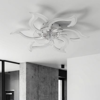 Brilagi - LED aptumšojams griestu ventilators LED/34W/230V 3000-6500K Ø 83 cm balts + tālvadība