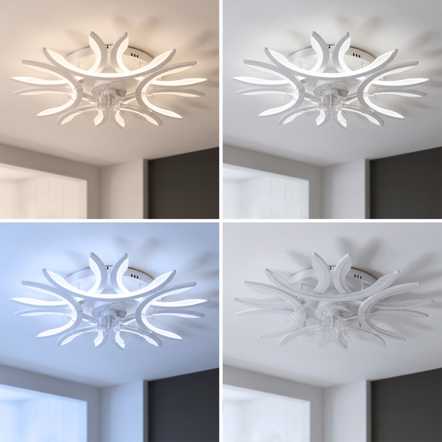 Brilagi - regulējams LED griestu ventilators LED/70W/230V Ø 76 cm balts + tālvadība