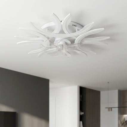 Brilagi - regulējams LED griestu ventilators LED/70W/230V Ø 76 cm balts + tālvadība