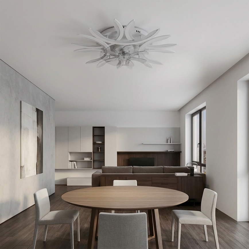 Brilagi - regulējams LED griestu ventilators LED/70W/230V Ø 76 cm balts + tālvadība