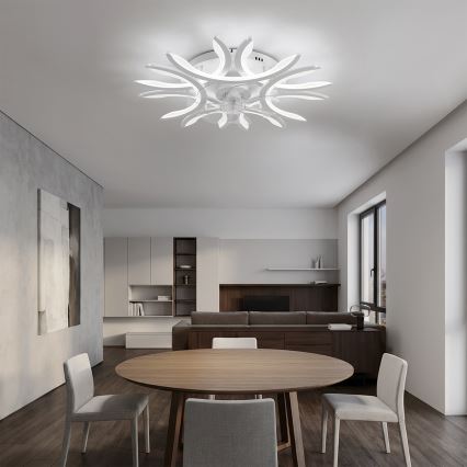 Brilagi - regulējams LED griestu ventilators LED/70W/230V Ø 76 cm balts + tālvadība