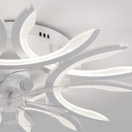 Brilagi - regulējams LED griestu ventilators LED/70W/230V Ø 76 cm balts + tālvadība