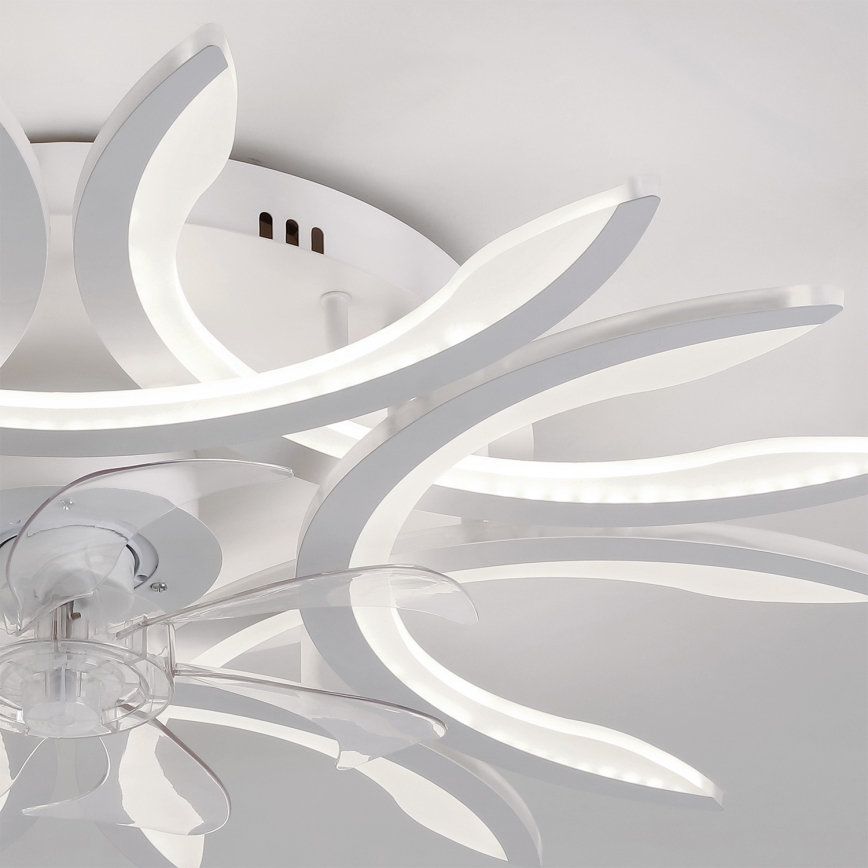 Brilagi - regulējams LED griestu ventilators LED/70W/230V Ø 76 cm balts + tālvadība