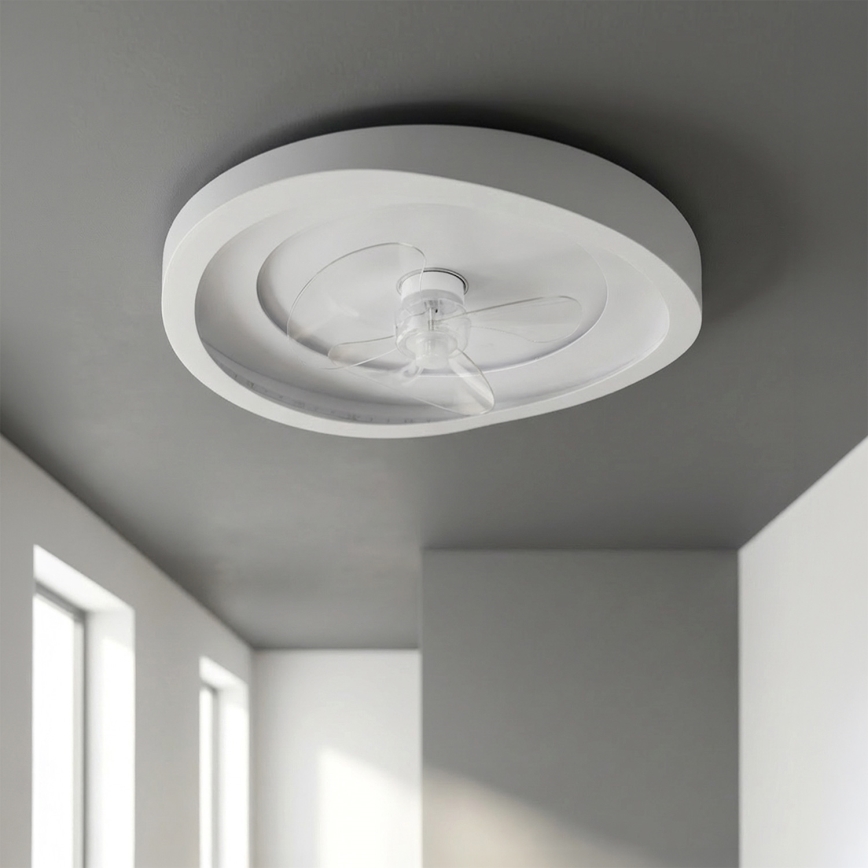 Brilagi - dimējams LED griestu ventilators LED/80W/230V diam. 50 cm balts + tālvadība