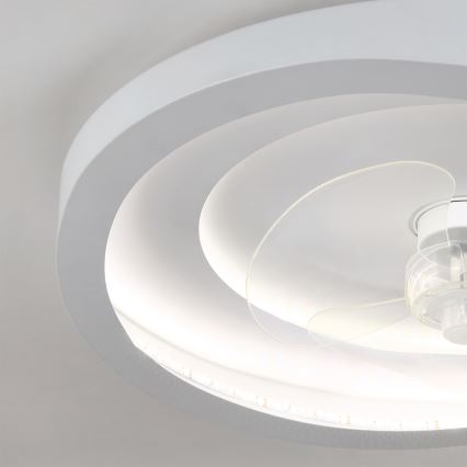 Brilagi - dimējams LED griestu ventilators LED/80W/230V diam. 50 cm balts + tālvadība