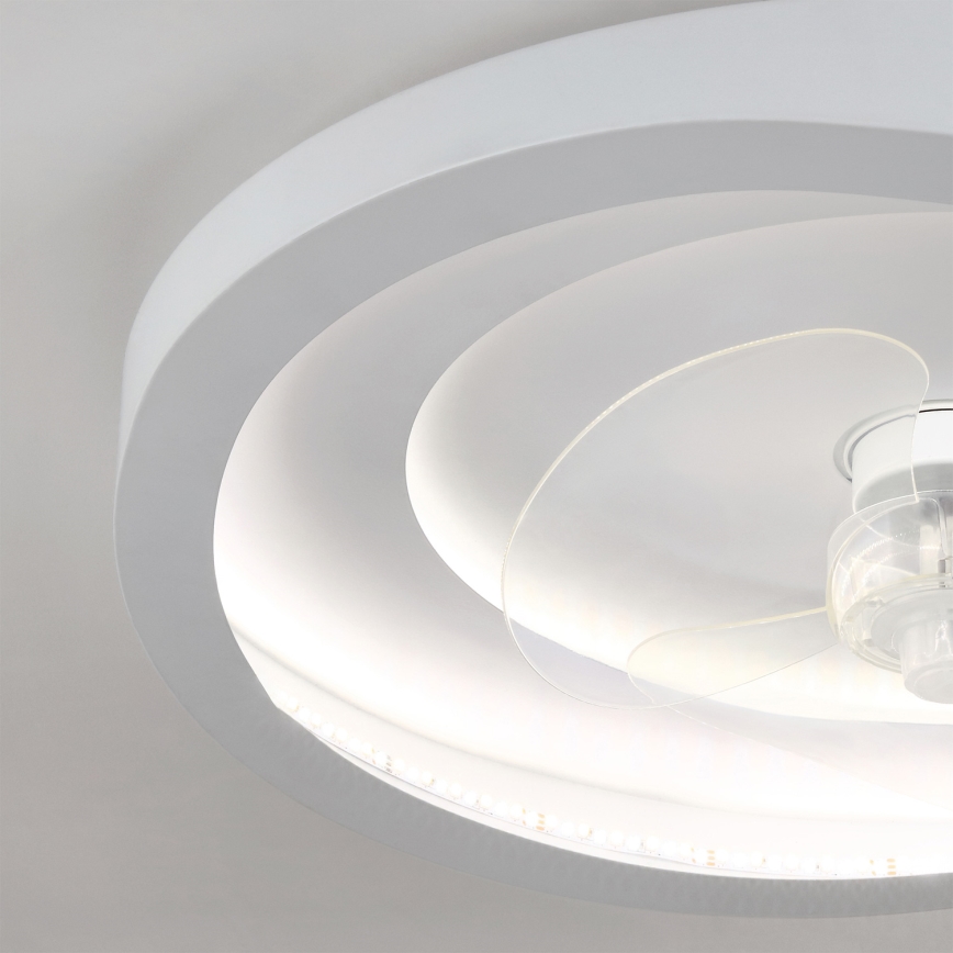 Brilagi - dimējams LED griestu ventilators LED/80W/230V diam. 50 cm balts + tālvadība