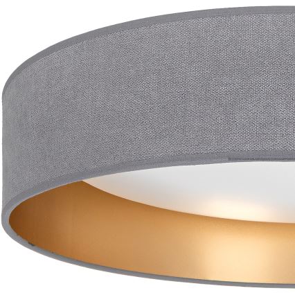 BRILAGI - Dimējams LED griestu gaismeklis VELVET SMART VARI LED/24W/230V 3000-6500K Ø 45 cm pelēka/zelta + tālvadības pults