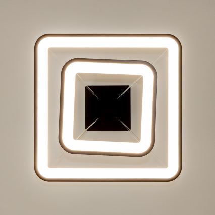 Brilagi - LED lustra ar regulējamu spilgtumu uz troses FALCON SLIM LED/78W/230V 3000-6500K 50x50 cm melna + tālvadības pults