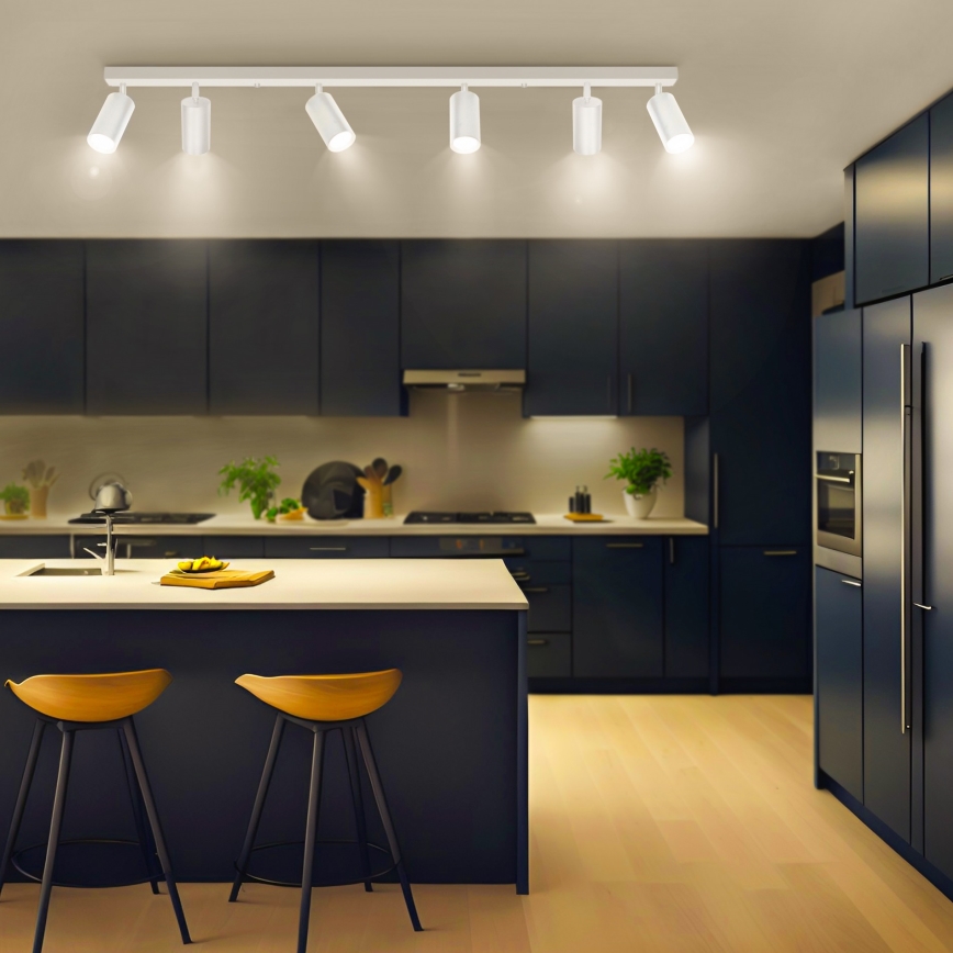 Brilagi - LED regulējams punktveida gaismeklis SELE 6xGU10/6,5W/230V 2700-6500K balts