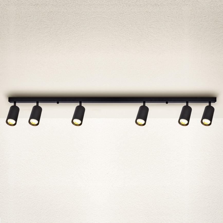 Brilagi - LED dimmējams punktveida gaismeklis SELE 6xGU10/6,5W/230V 2700-6500K melns