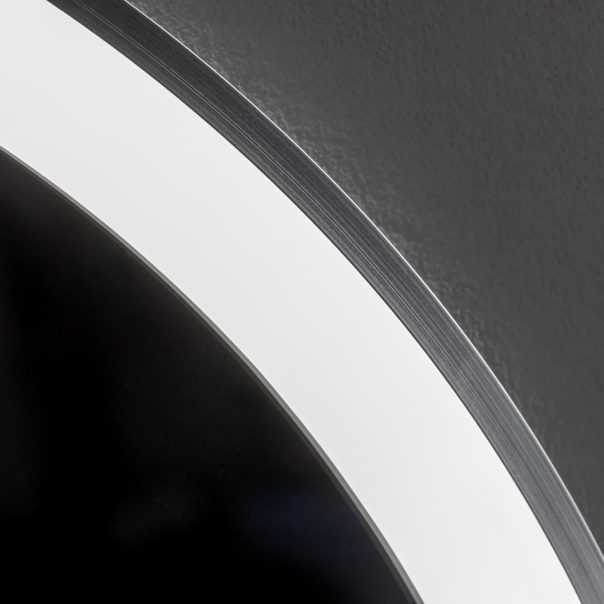 Brilagi - LED dimmējams vannasistabas apsildāms spogulis ar aizmugurējo apgaismojumu ALU PRO LED/18W/230V Ø 60 cm 3000/4000/6500K IP44 matēts hroms CRI 90