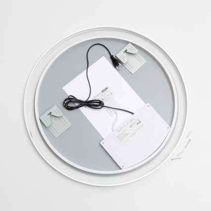 Brilagi - LED dimmējams vannasistabas apsildāms spogulis ar aizmugurējo apgaismojumu ALU PRO LED/18W/230V Ø 60 cm 3000/4000/6500K IP44 matēts hroms CRI 90