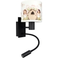BRILAGI - LED elastīgā bērnu sienas lampa BOBO 1xE27/25W/230V + LED/3W melna/balta/rozā/fejas
