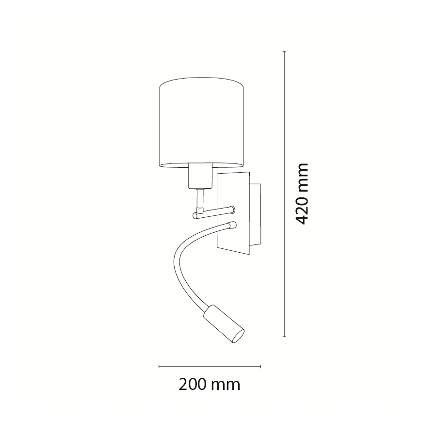 BRILAGI - LED bērnu elastīga sienas lampa BOBO 1xE27/25W/230V + LED/3W matēts hroms/balta/dzīvnieku motīvi