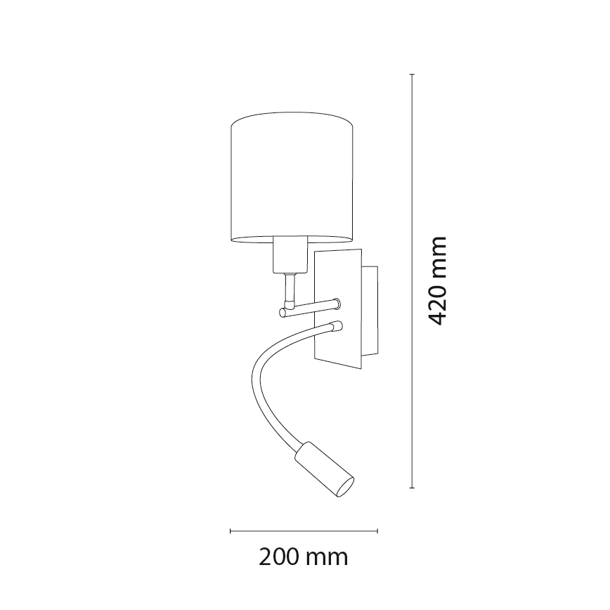 BRILAGI - LED lokana bērnu sienas lampa BOBO 1xE27/25W/230V + LED/3W melna/balta/ar vienradžiem