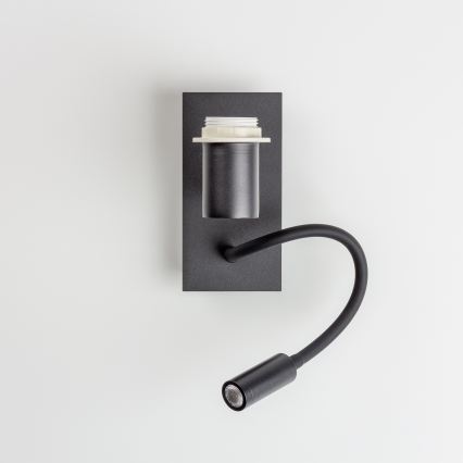BRILAGI - LED bērnu elastīgā sienas lampa BOBO 1xE27/25W/230V + LED/3W melna/balta/zaķīši