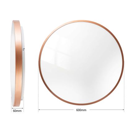 BRILAGI - LED regulējama griestu lampa GLASS POOL DOUBLE LED/80W/230V Ø 60 cm vara krāsā + ar tālvadības pulti
