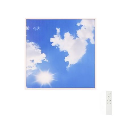 Brilagi - LED dimējama griestu lampa SLIMFRAME LED/58W/230V 60x60 cm 3000-6000K sudraba/zila + tālvadības pults