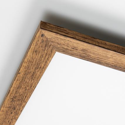 Brilagi - LED griestu gaismeklis ar regulējamu spilgtumu SLIMFRAME WOOD LED/36W/230V 49,5x49,5 cm 3000-6000K brūns + tālvadības pults
