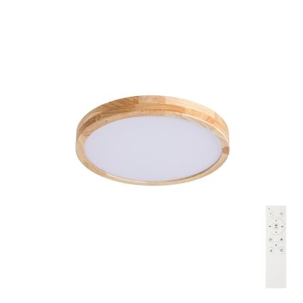 BRILAGI - Regulējama LED griestu lampa WOODLINE LED/48W/230V 3000-6000K, ozola apdare, Ø 40 cm + tālvadības pults